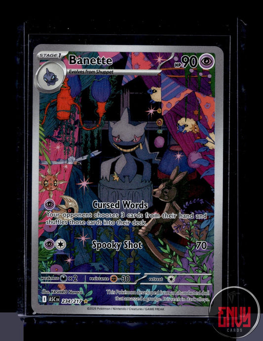 Banette Near Mint 234/217 Illustration Rare Ascended Heroes Pokemon