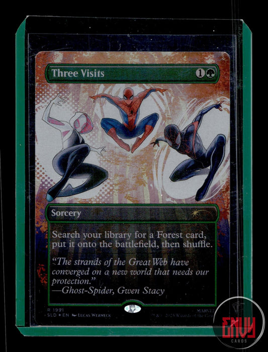 Three Visits (Rainbow Foil) Lightly Played 1991 Rare Secret Lair Drop Series