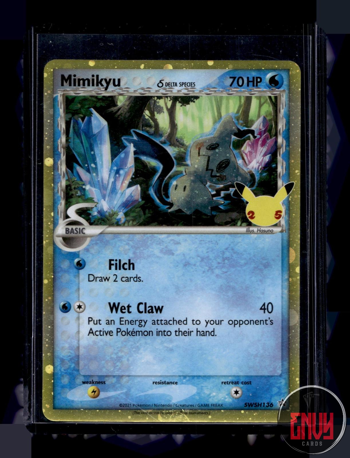 Mimikyu (Delta Species) Near Mint SWSH136 Promo Sword & Shield Promo Pokemon