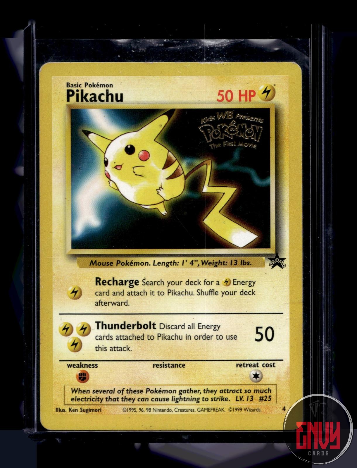 Pikachu Heavily Played 4 Promo Wizards Black Star Promos Pokemon