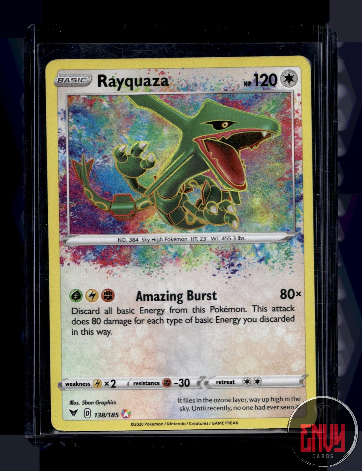 Rayquaza Moderately Played 138/185 Amazing Rare Vivid Voltage Pokemon