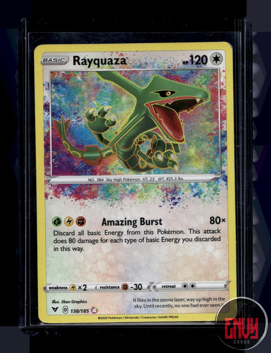 Rayquaza Moderately Played 138/185 Amazing Rare Vivid Voltage Pokemon