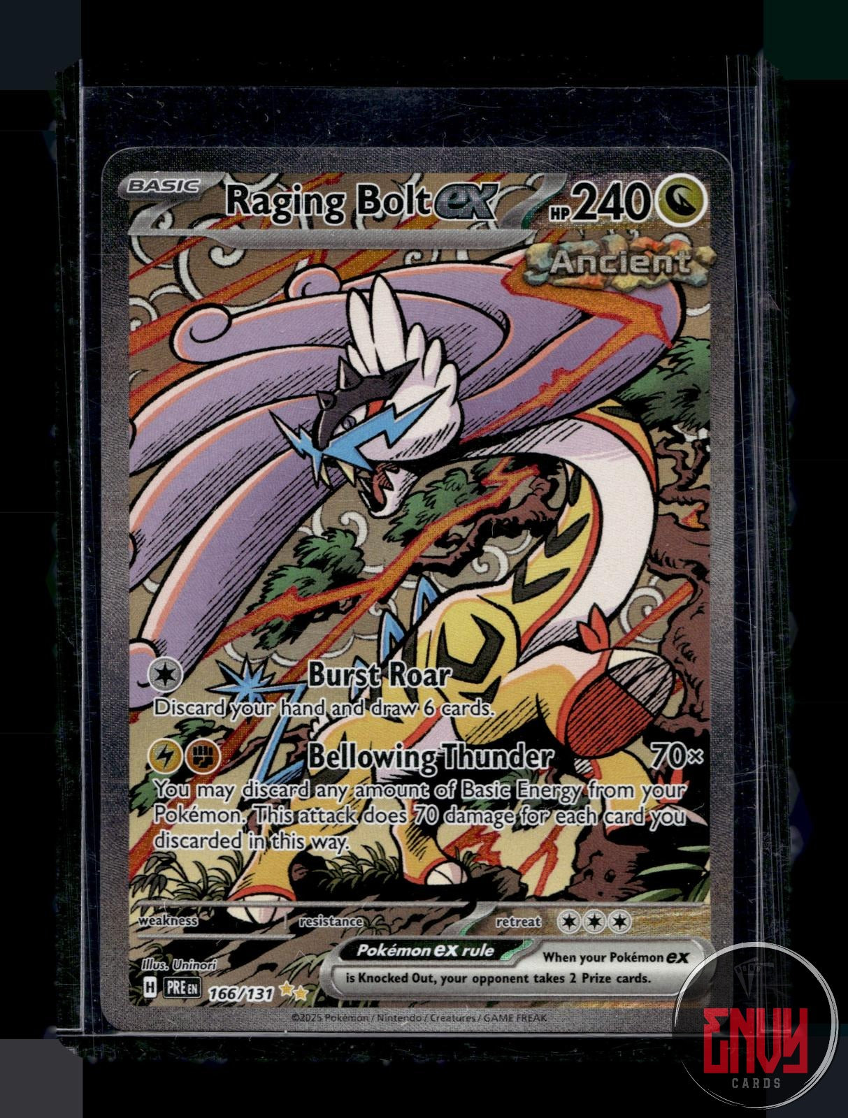 Raging Bolt ex NM 166/131 Prismatic Evolutions Pokemon Holo