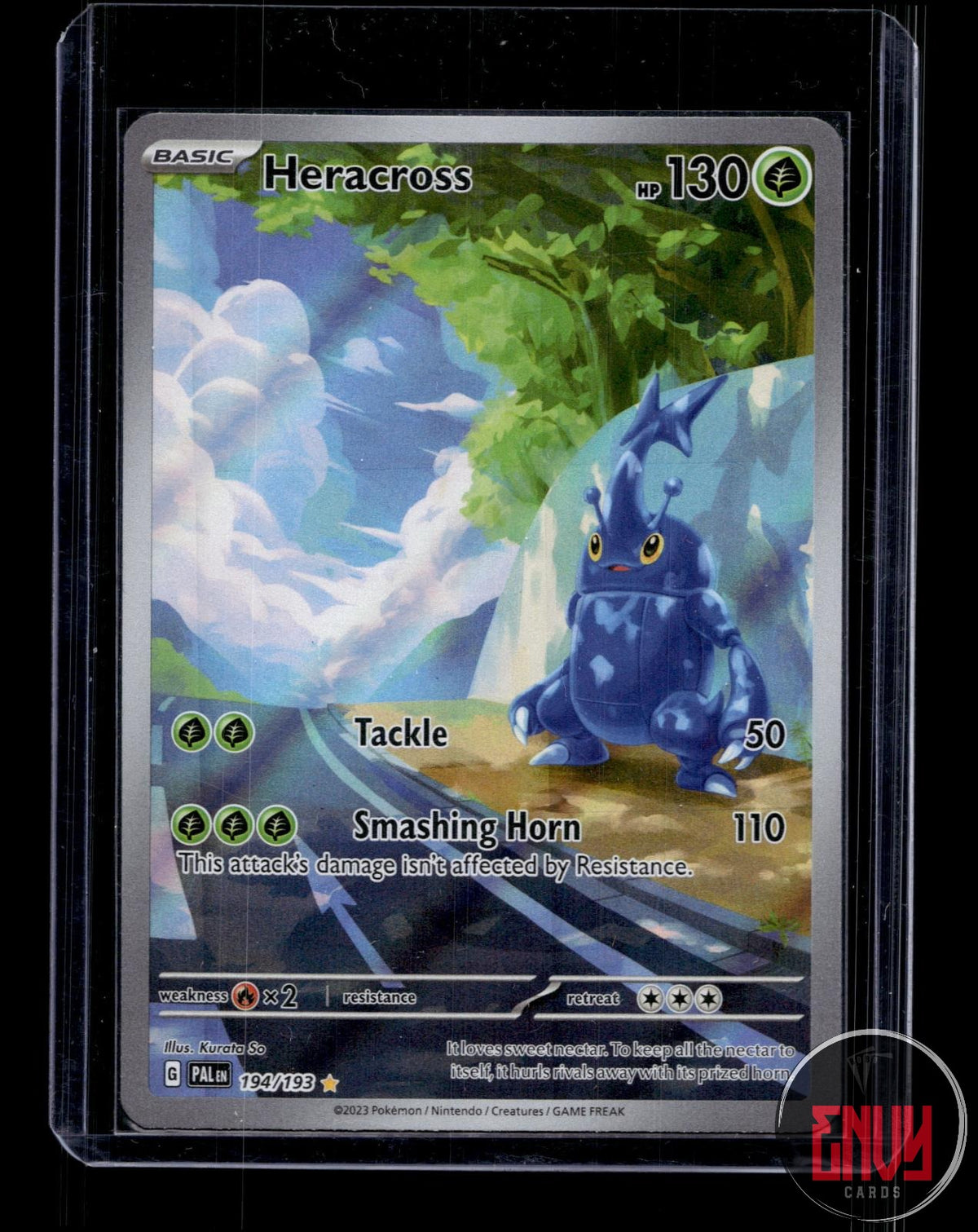 Heracross NM 194/193 IR Paldea Evolved Pokemon Holo