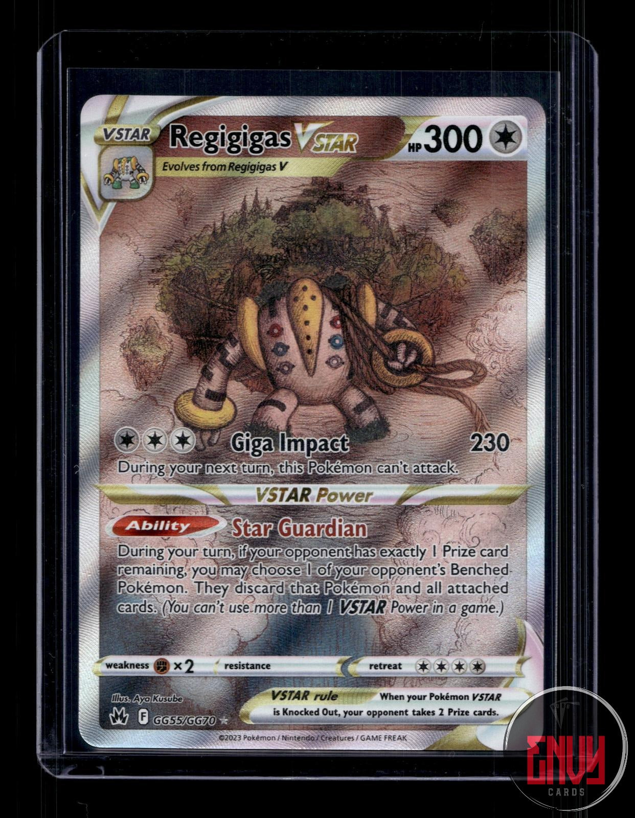 Regigigas VSTAR NM GG55/GG70 Crown Zenith Galarian Gallery Pokemon Holo