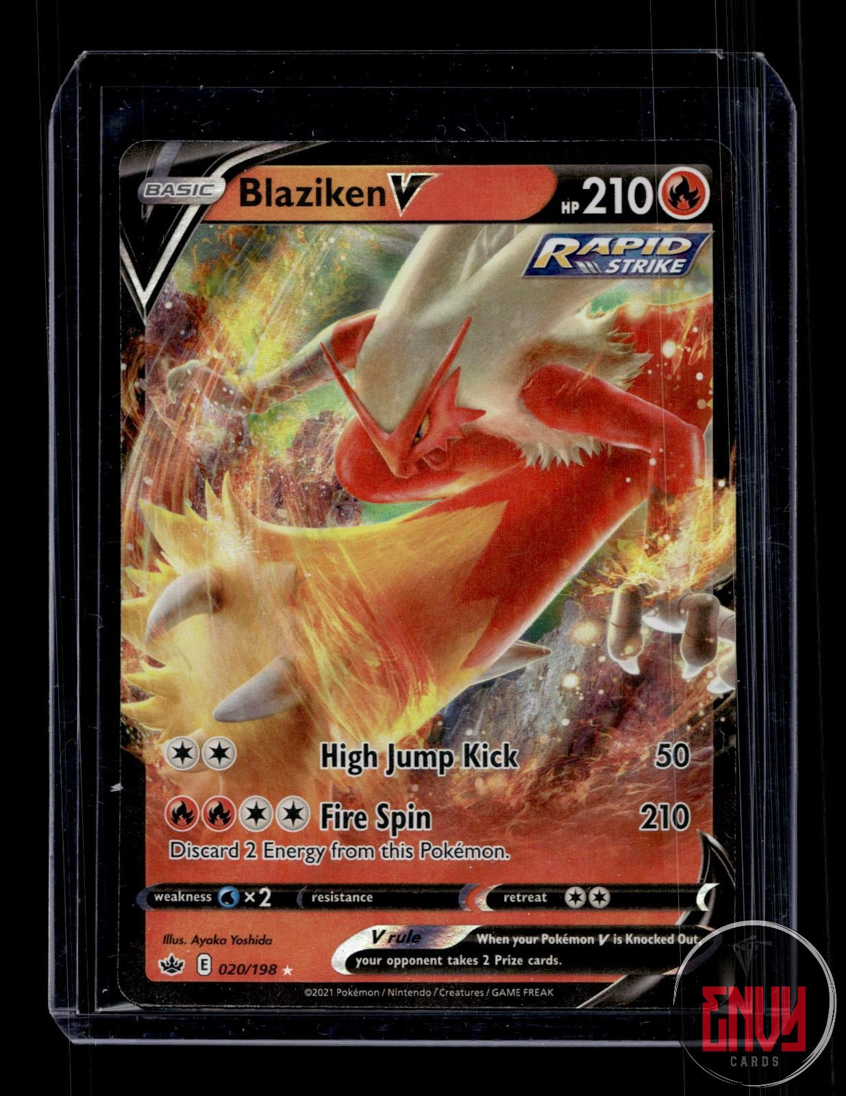Blaziken V Near Mint 020/198 V Rare Chilling Reign Pokemon Holo