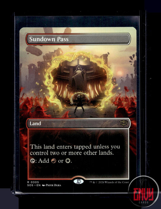 Sundown Pass (Borderless) Lightly Played 305 Rare Secrets of Strixhaven