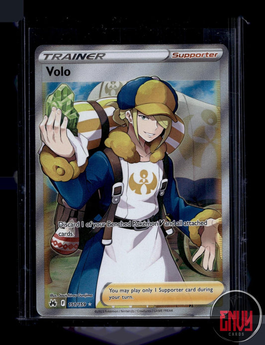 Volo Near Mint 151/159 Ultra Rare Crown Zenith Pokemon Holo