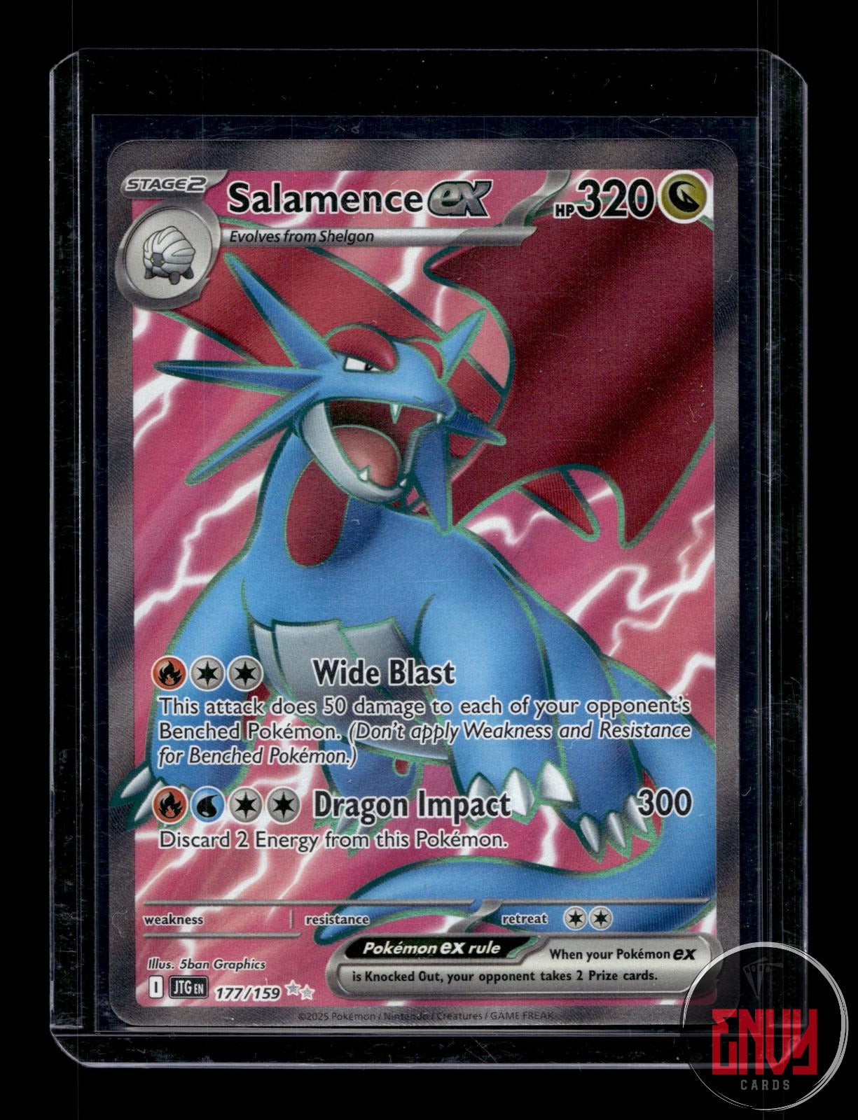 Salamence ex Near Mint 177/159 Ultra Rare Journey Together Pokemon