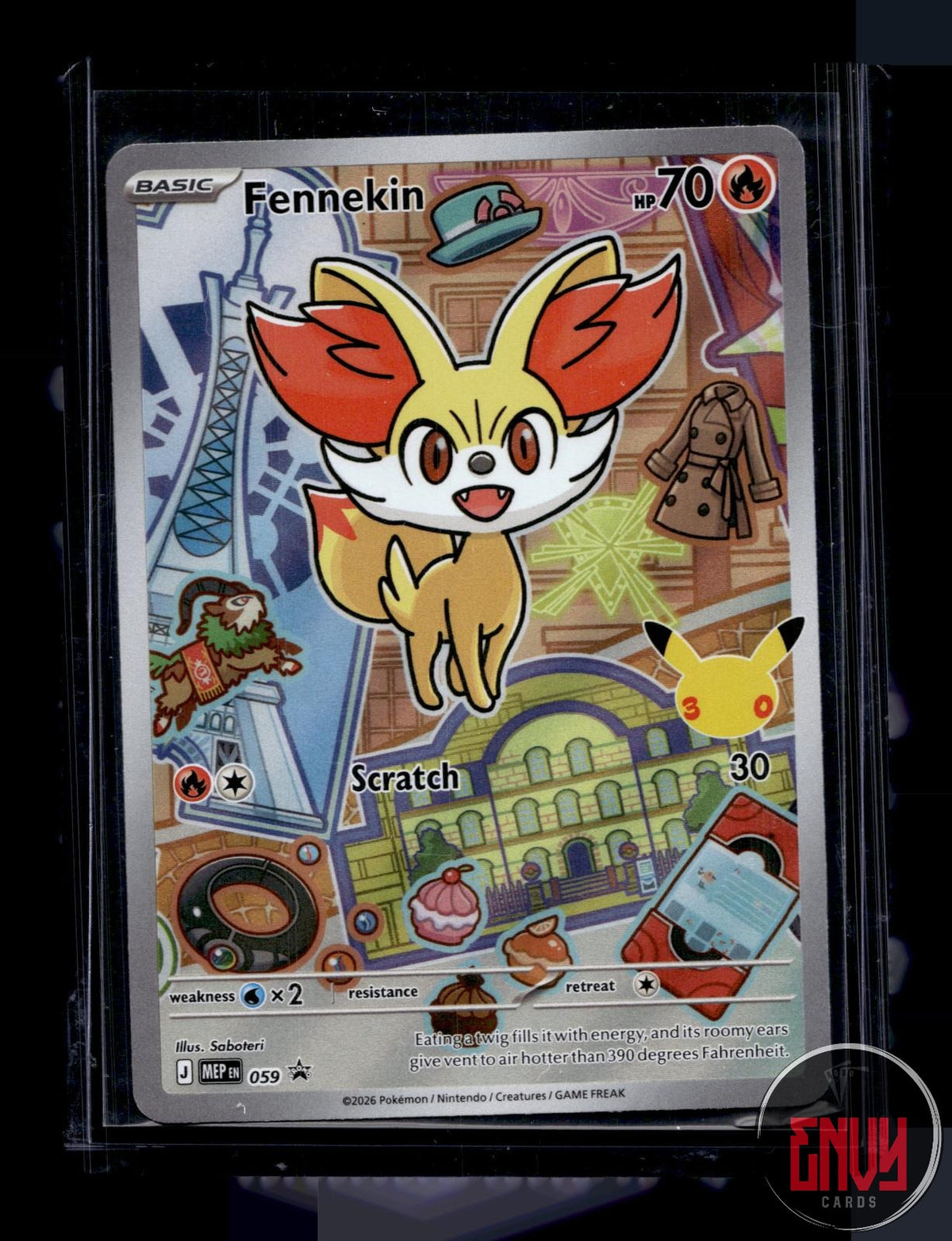 Fennekin NM 059 P First Partner Collection 2026 Pokemon Holo