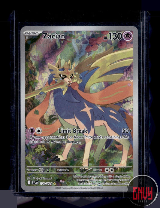 Zacian Near Mint 100/094 Illustration Rare Phantasmal Flames Pokemon