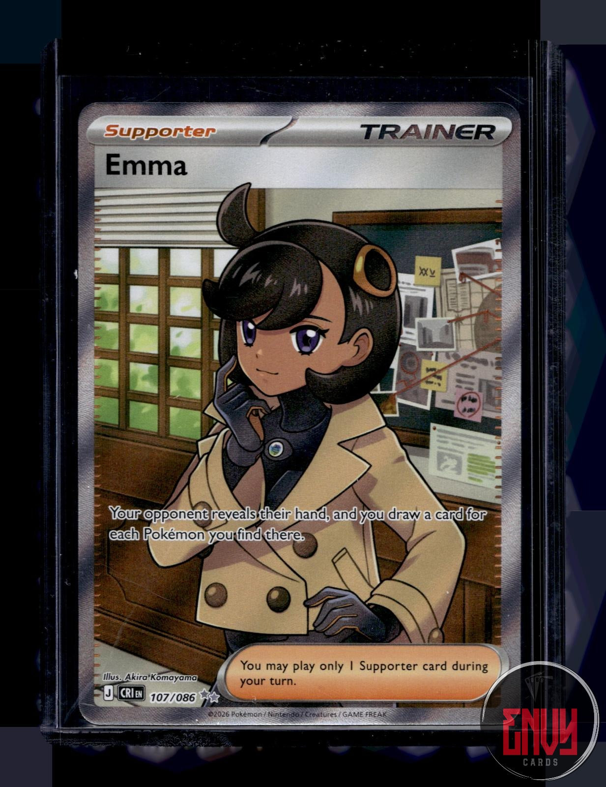 Emma Near Mint 107/086 Ultra Rare Chaos Rising Pokemon