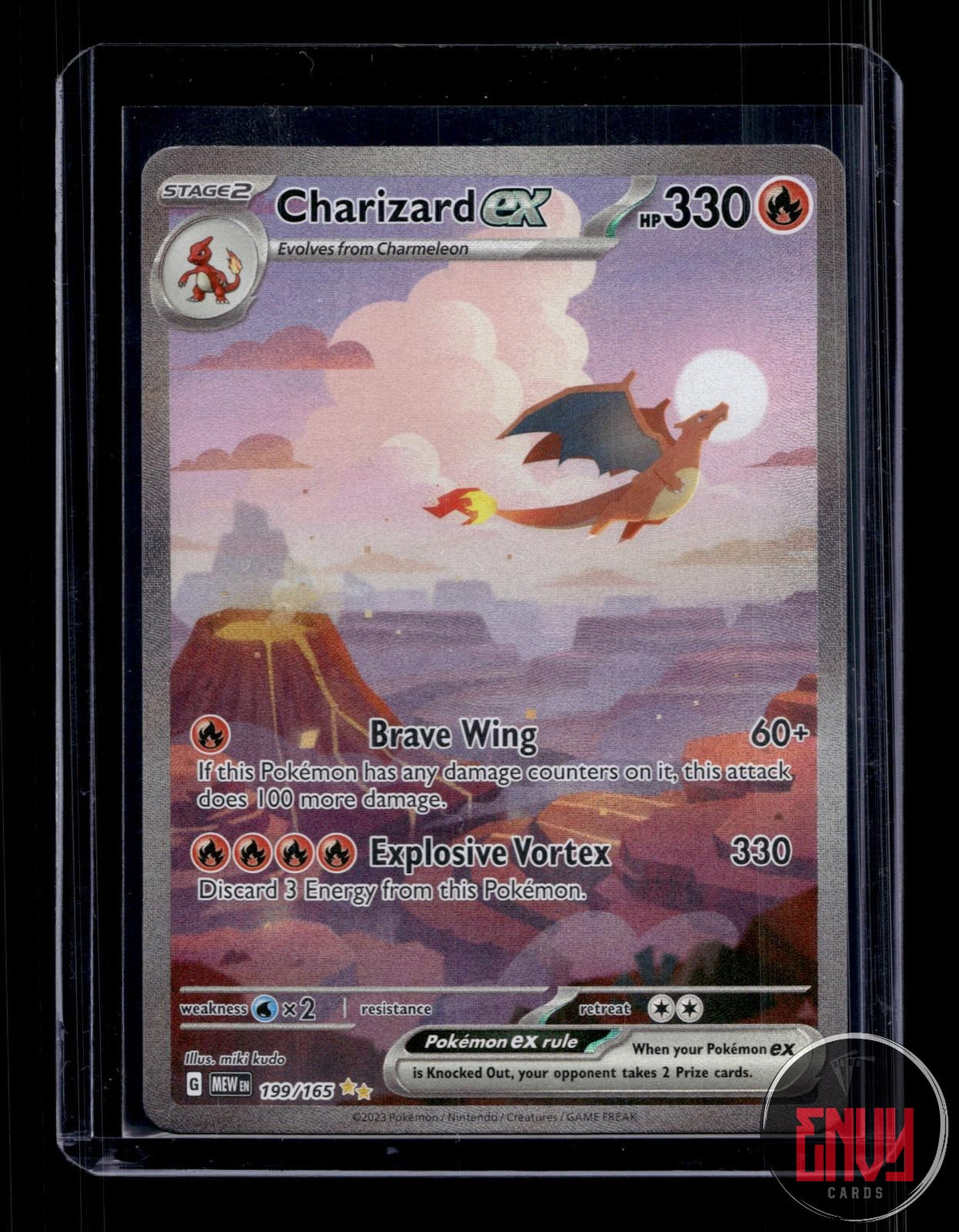 Charizard ex Lightly Played 199/165 Special Illustration Rare 151 Pokemon Holo