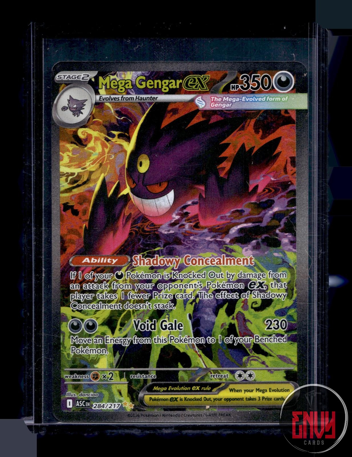 Mega Gengar ex NM 284/217 Special Illustration Rare Ascended Heroes Pokemon