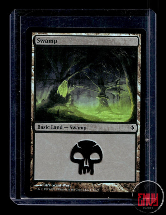Swamp (171) Near Mint 171 Land New Phyrexia Magic: The Gathering Foil