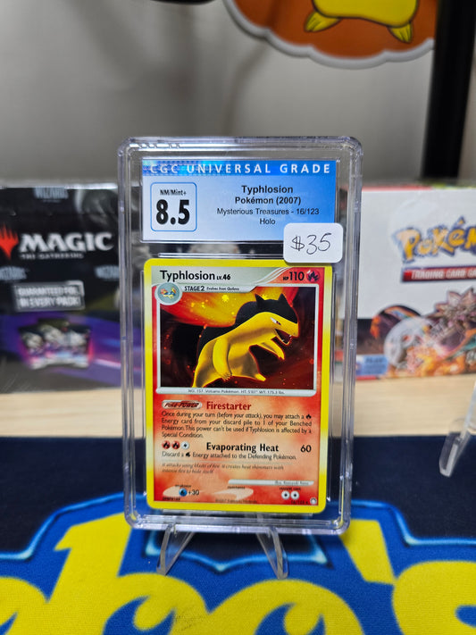 Typhlosion Mysterious Treasures Holo CGC 8.5