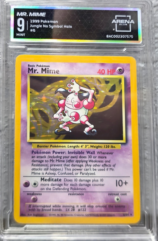 Mr. Mime Holo Jungle No Symbol 6/64 Arena Club 9