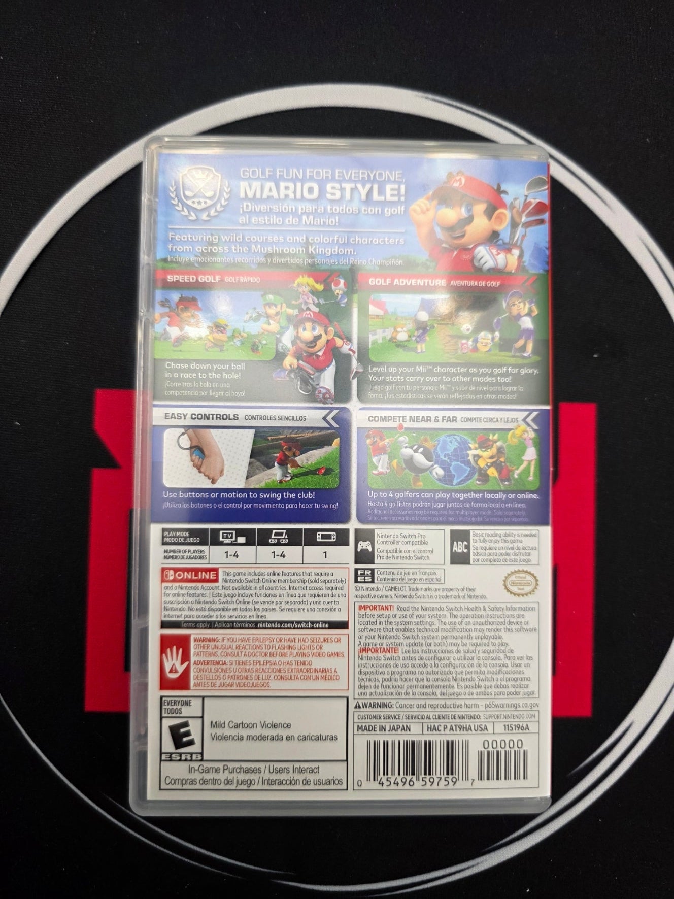 Mario Golf Super Rush Nintendo Switch Used Complete CIB Tested Authentic