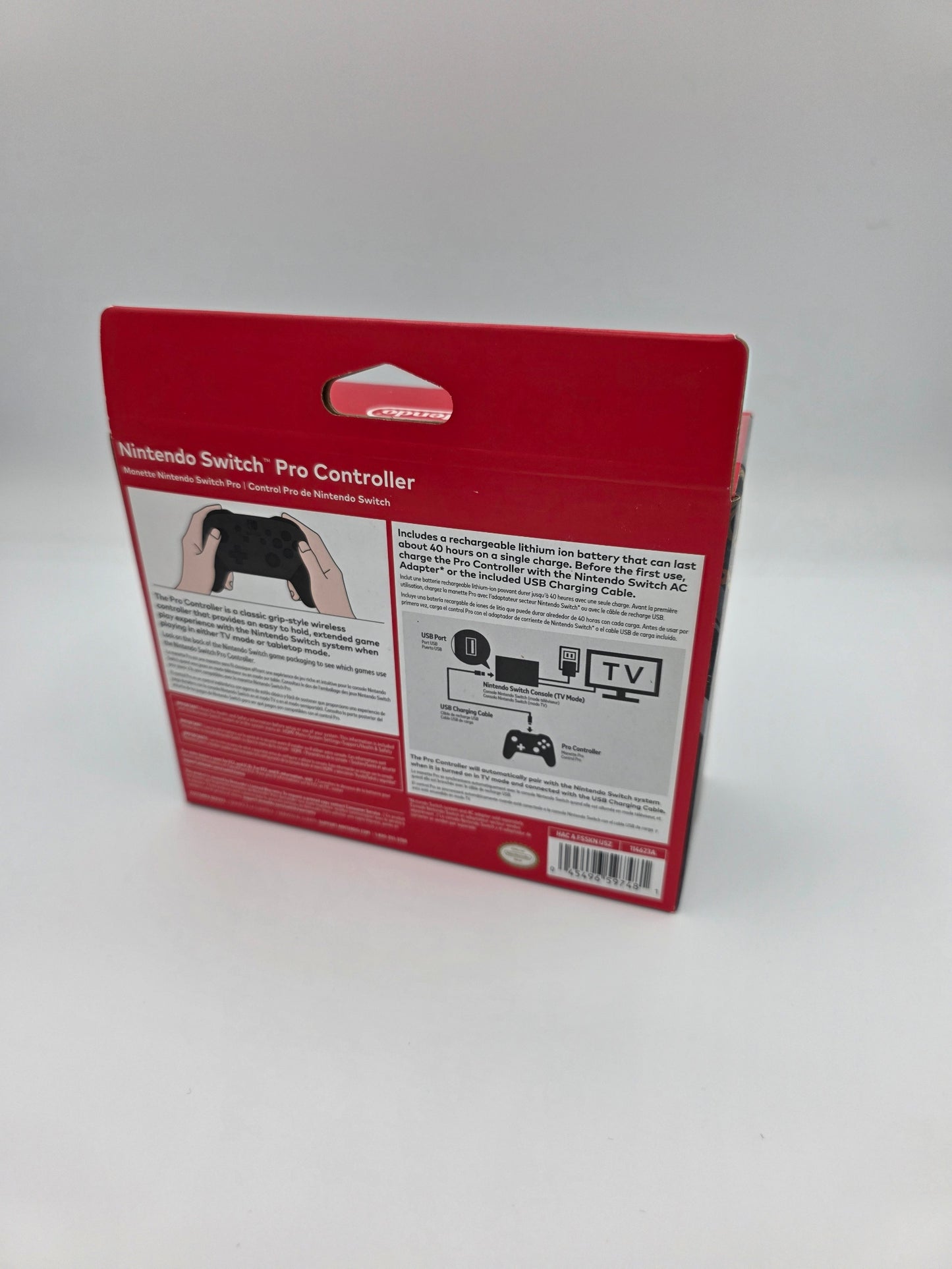 Nintendo Switch Pro Controller, Monster Hunter Rise Edition, Original Box, New