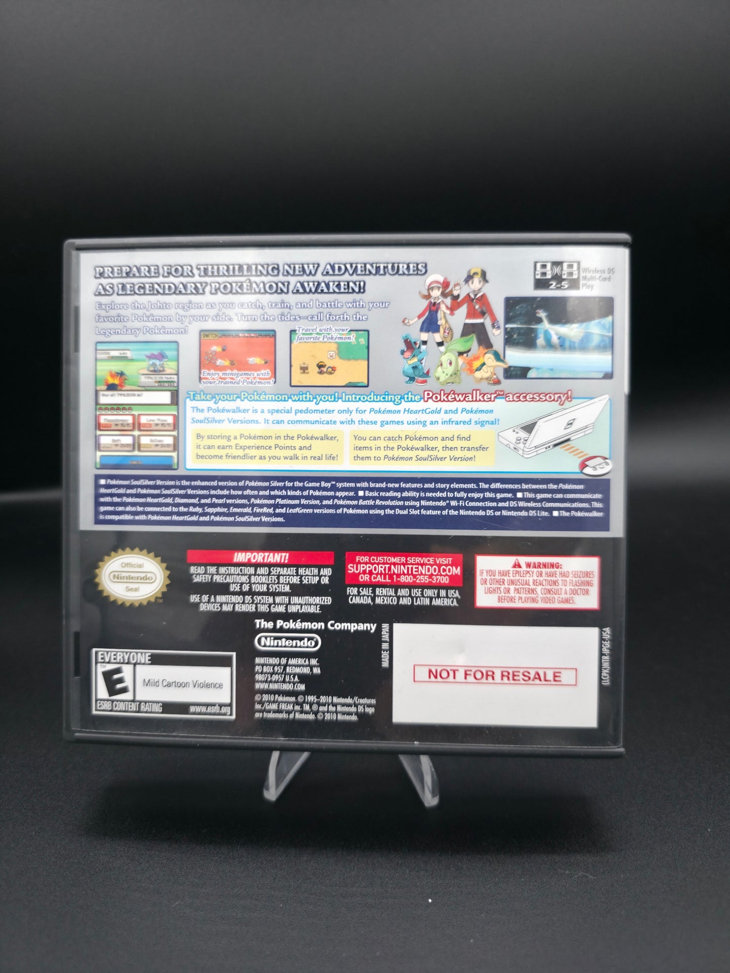 Pokémon Soul Silver Version Nintendo DS Authentic Complete CIB Manual & Inserts
