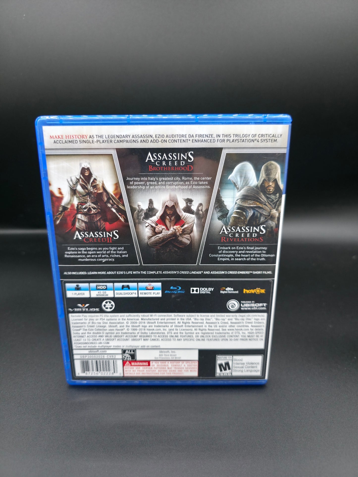 Assassin's Creed - The Ezio Collection (Sony Playstation 4/PS4) - COMPLETE/CIB