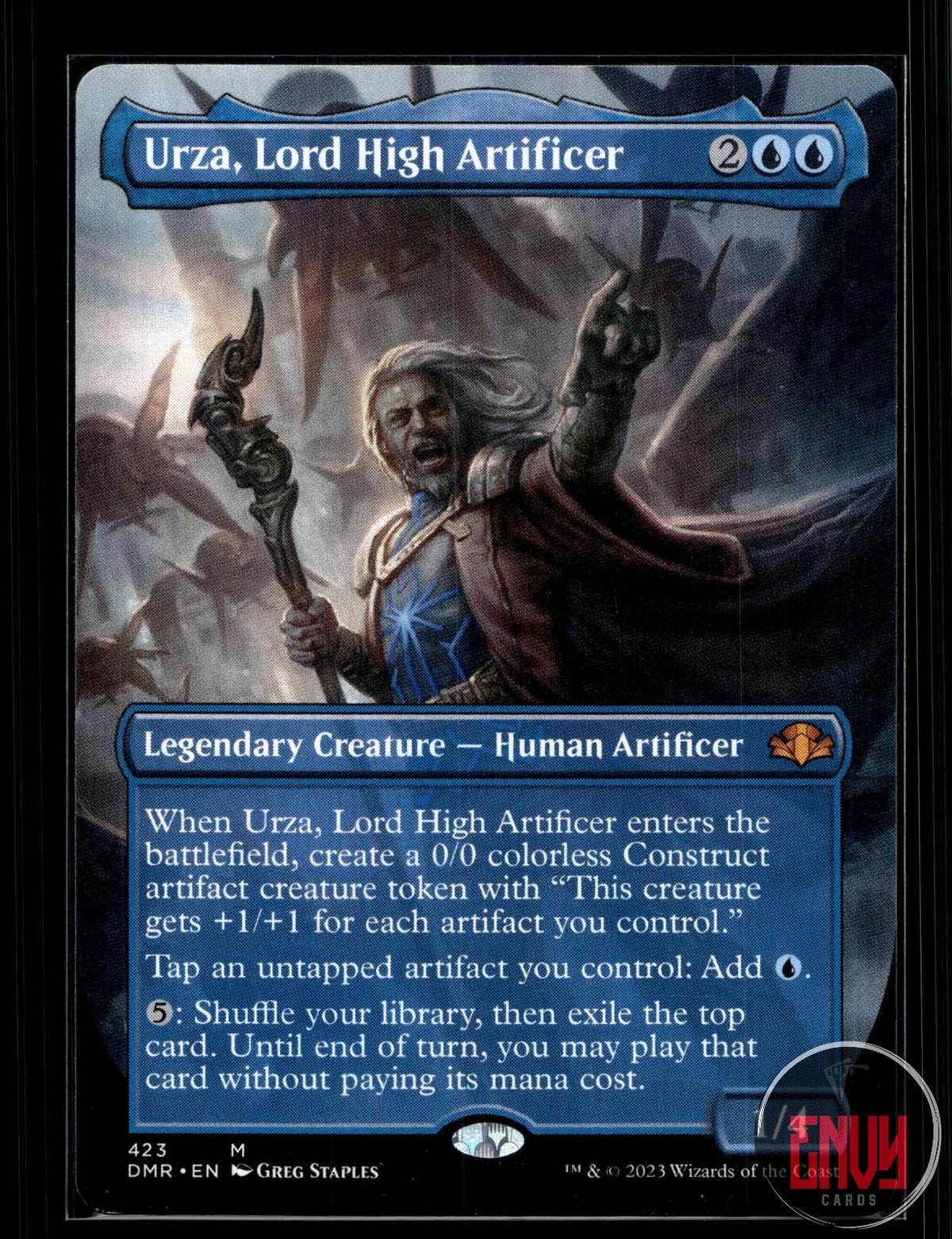 Urza, Lord High Artificer (Borderless) Near Mint 423 Mythic Dominaria Remastered