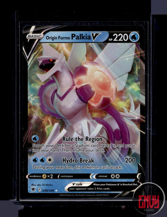 Origin Forme Palkia V Near Mint 039/189 V Rare Astral Radiance Pokemon