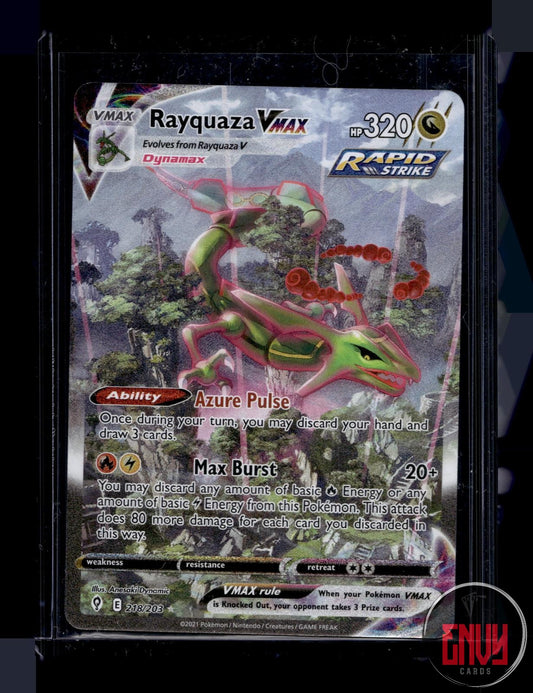 Rayquaza VMAX Near Mint 218/203 Alternate Art Evolving Skies Pokemon Holo
