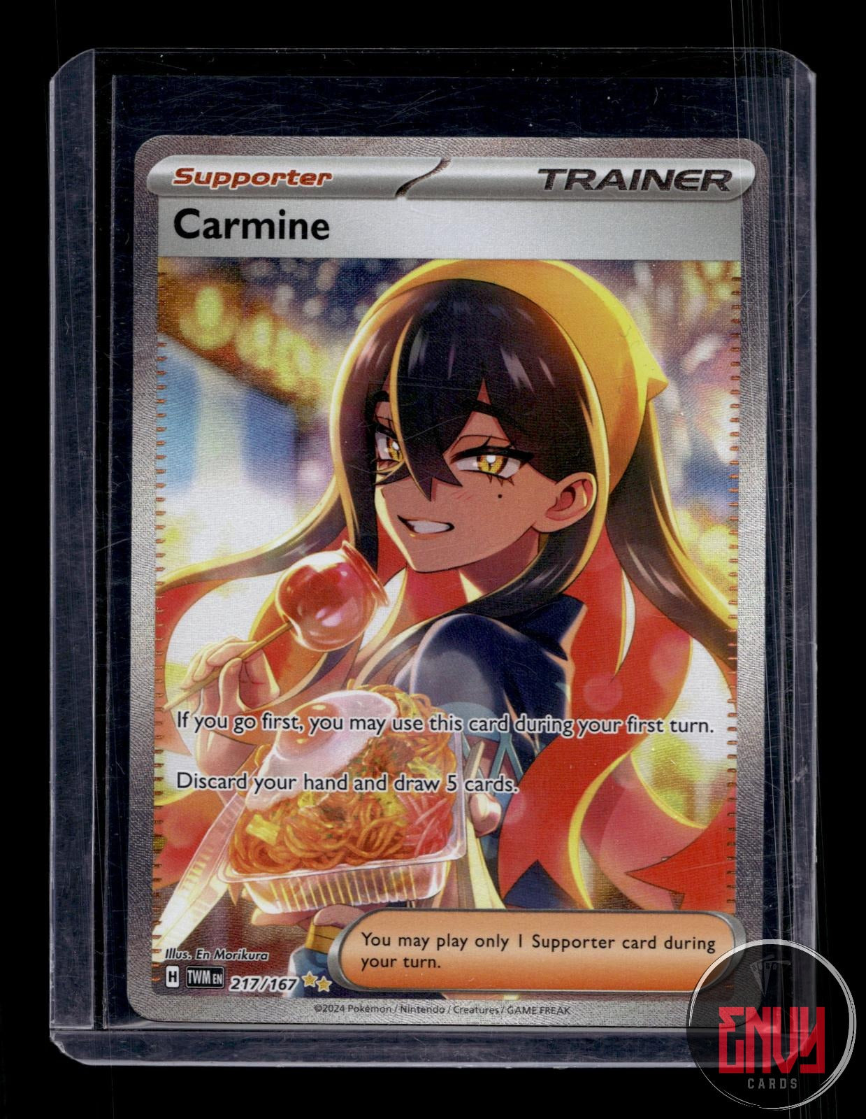 Carmine NM 217/167 Special Illustration Rare Twilight Masquerade Pokemon Holo