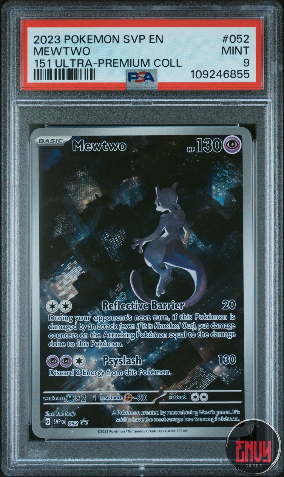 Mewtwo 052 151 Ultra-Premium Collection Sv Black Star Promo Pokemon PSA 9