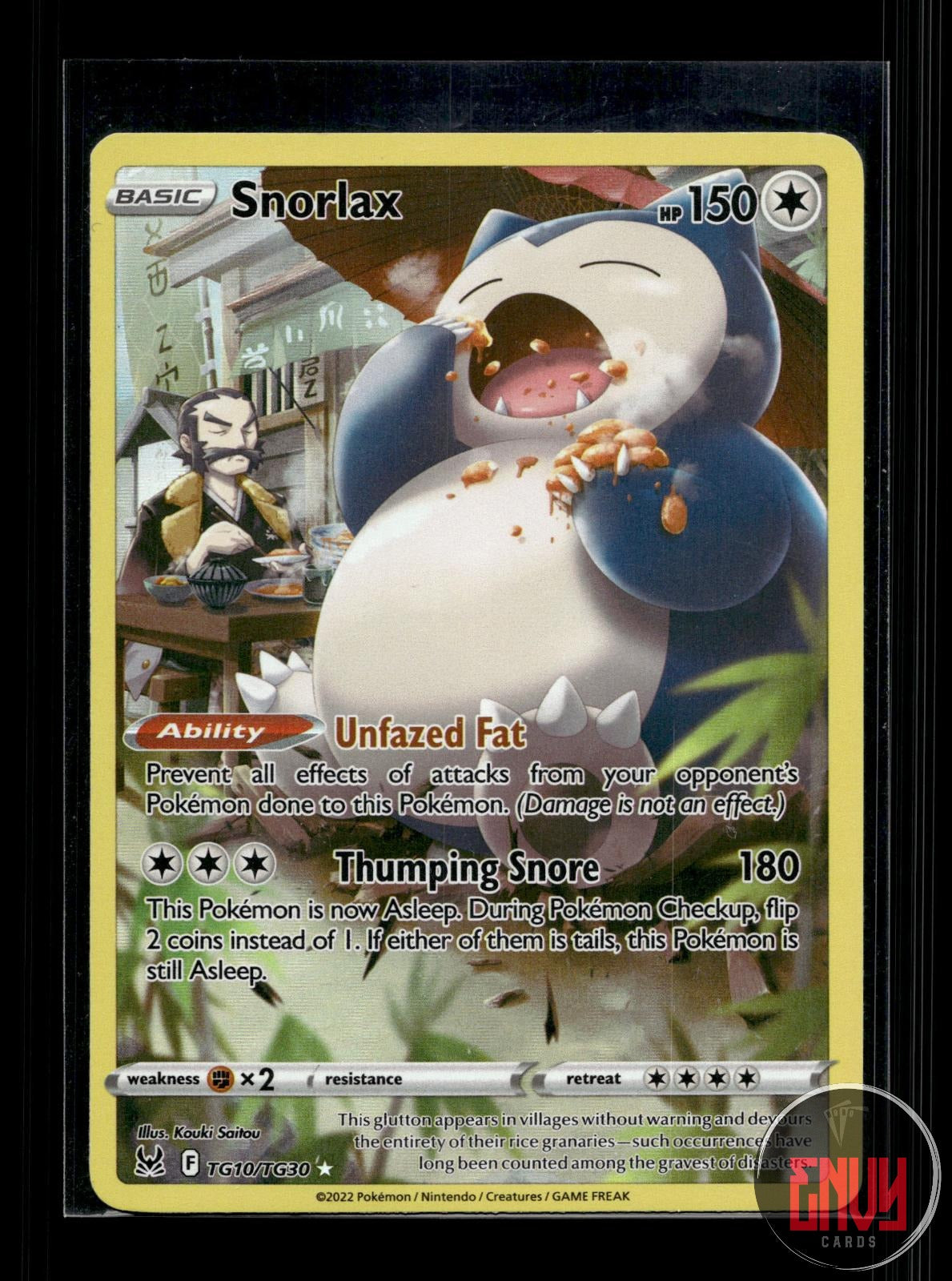 Snorlax LP TG10/TG30 TG Lost Origin Trainer Gallery Pokemon Holo