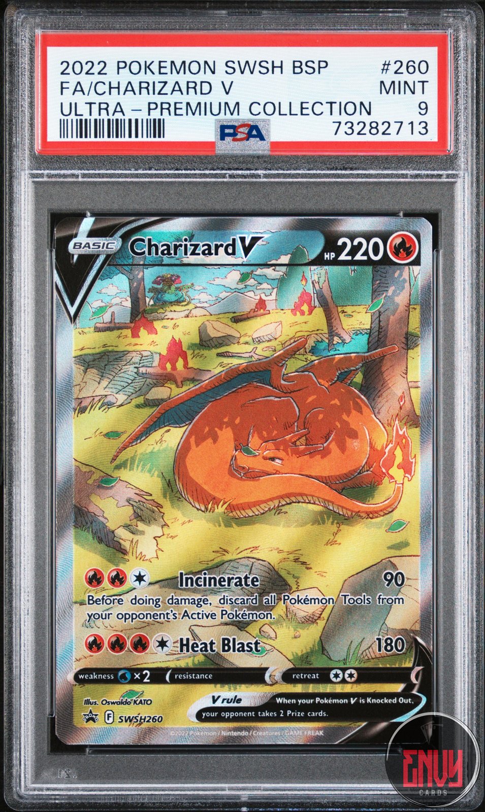 Charizard V 260 Sword & Shield Ultra-premium Collection-charizard Pokemon PSA 9