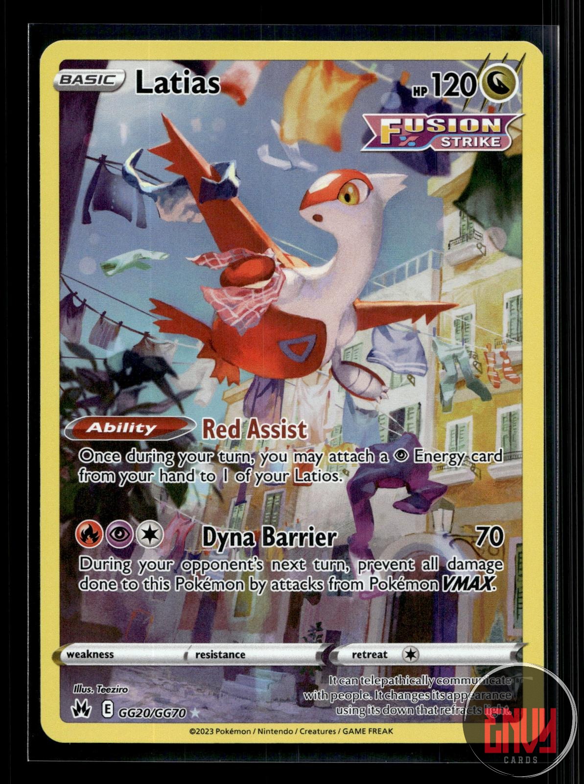 Latias NM GG20/GG70 TG Crown Zenith Galarian Gallery Pokemon Holo