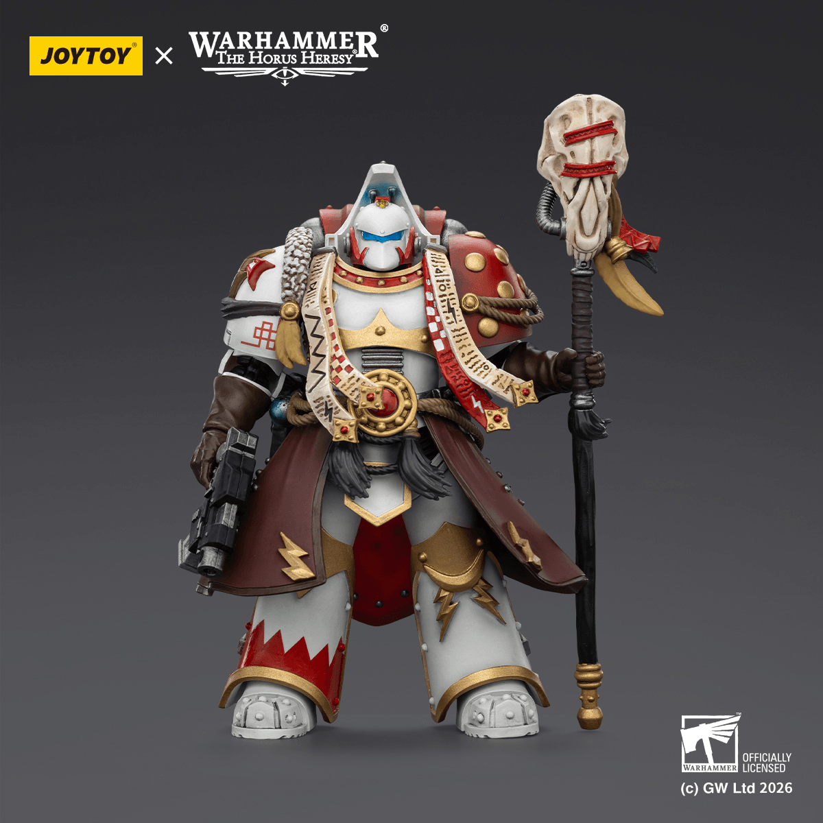White Scars Stormseer Consul with Force Staff and Bolt Pistol