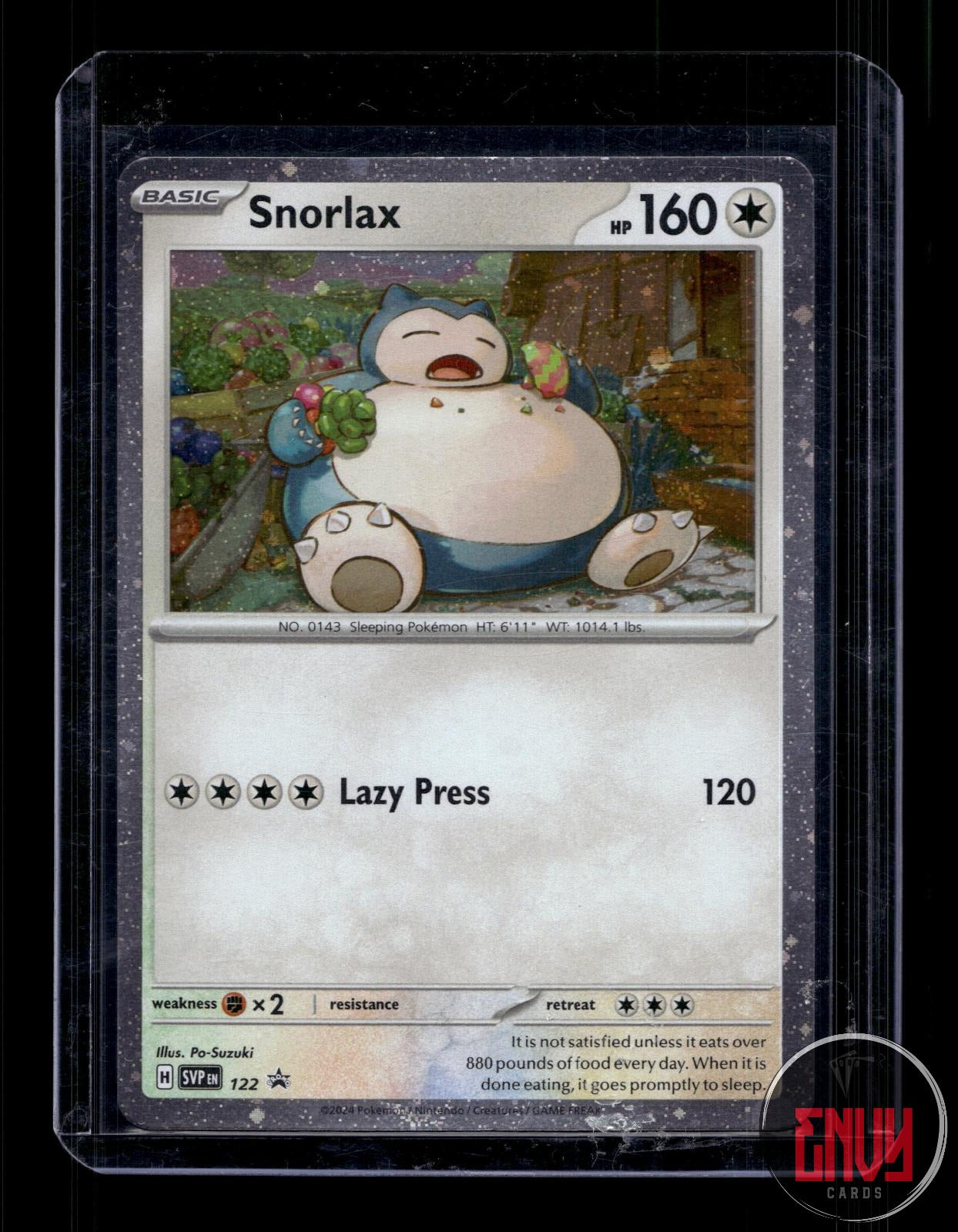Snorlax Near Mint 122 Promo Scarlet & Violet Promo Pokemon Holo