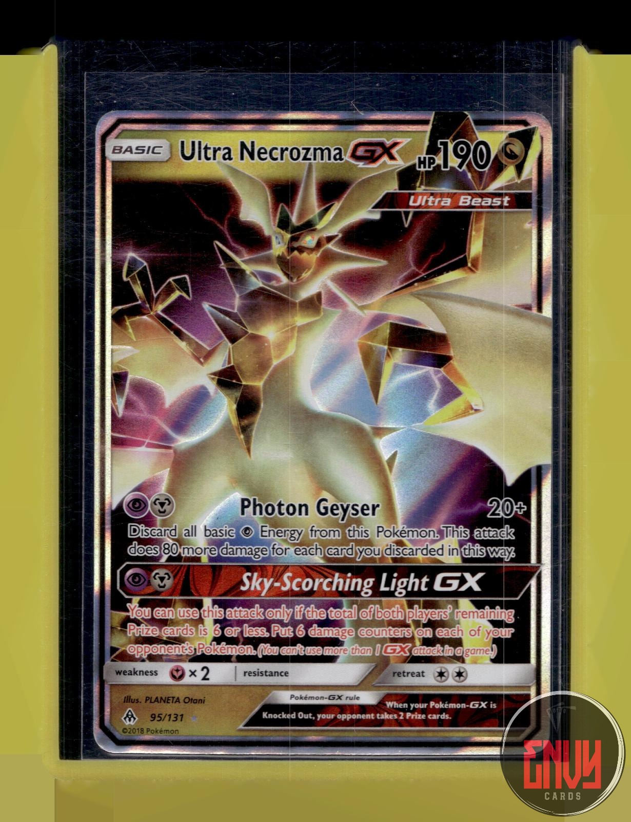Ultra Necrozma GX Near Mint 95/131 GX Rare Forbidden Light Pokemon Holo