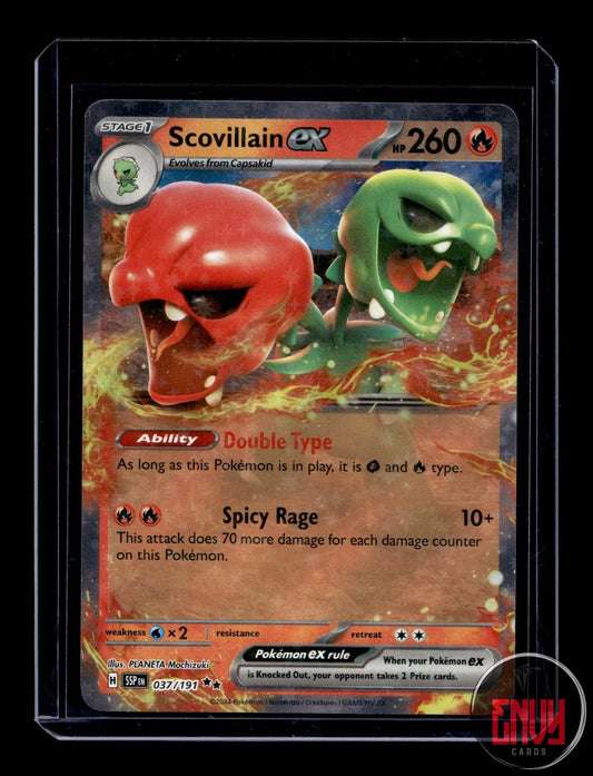 Scovillain ex Near Mint 037/191 Double Rare Surging Sparks Pokemon