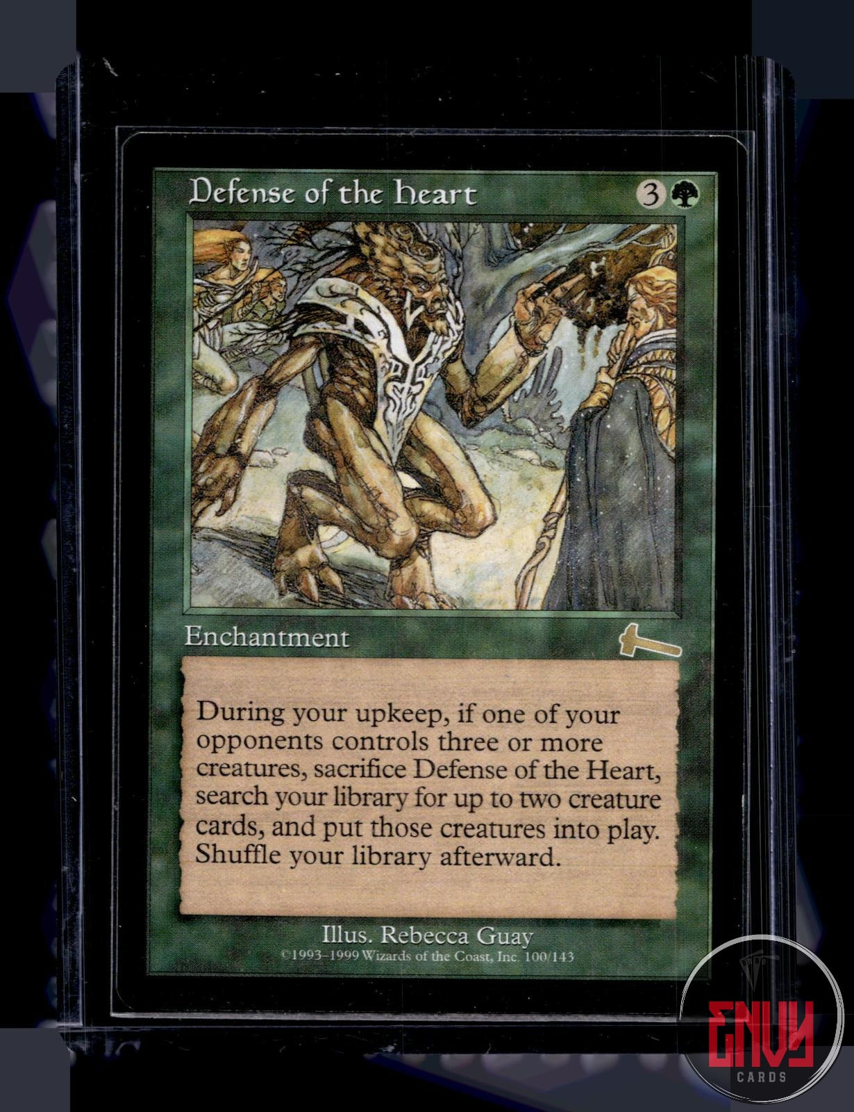 Defense of the Heart Lightly Played 100 Rare Urza's Legacy Magic: The Gathering