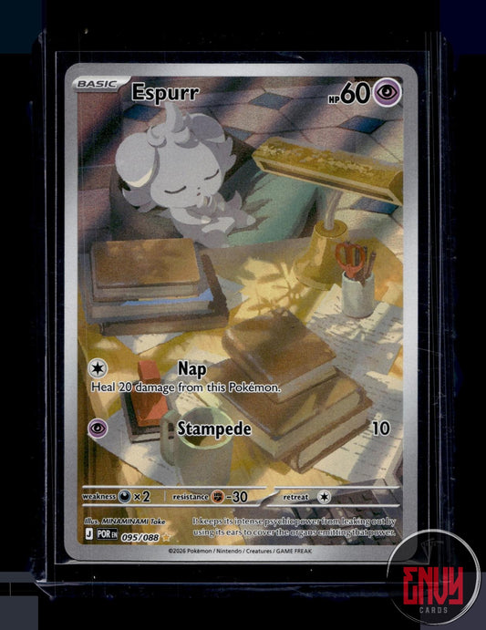 Espurr Near Mint 095/088 Illustration Rare Perfect Order Pokemon