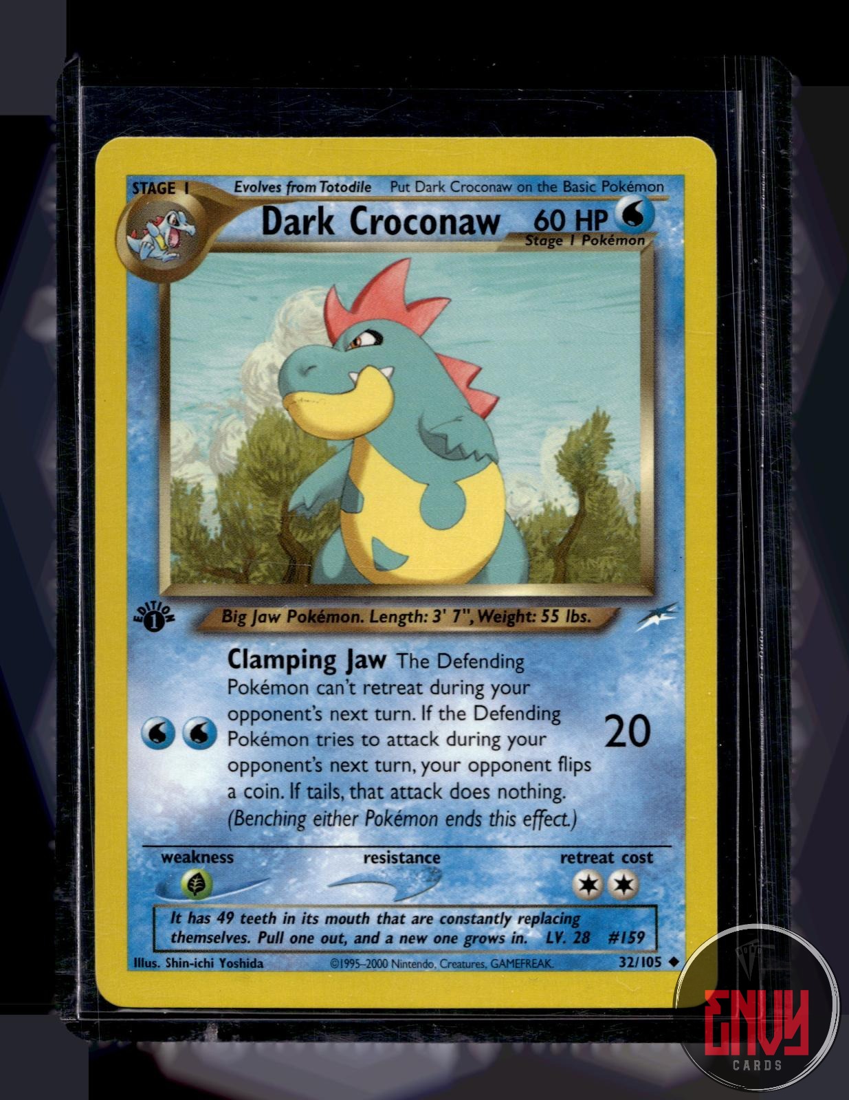 Dark Croconaw Lightly Played 32/105 Uncommon Neo Destiny Pokemon 1st Edition
