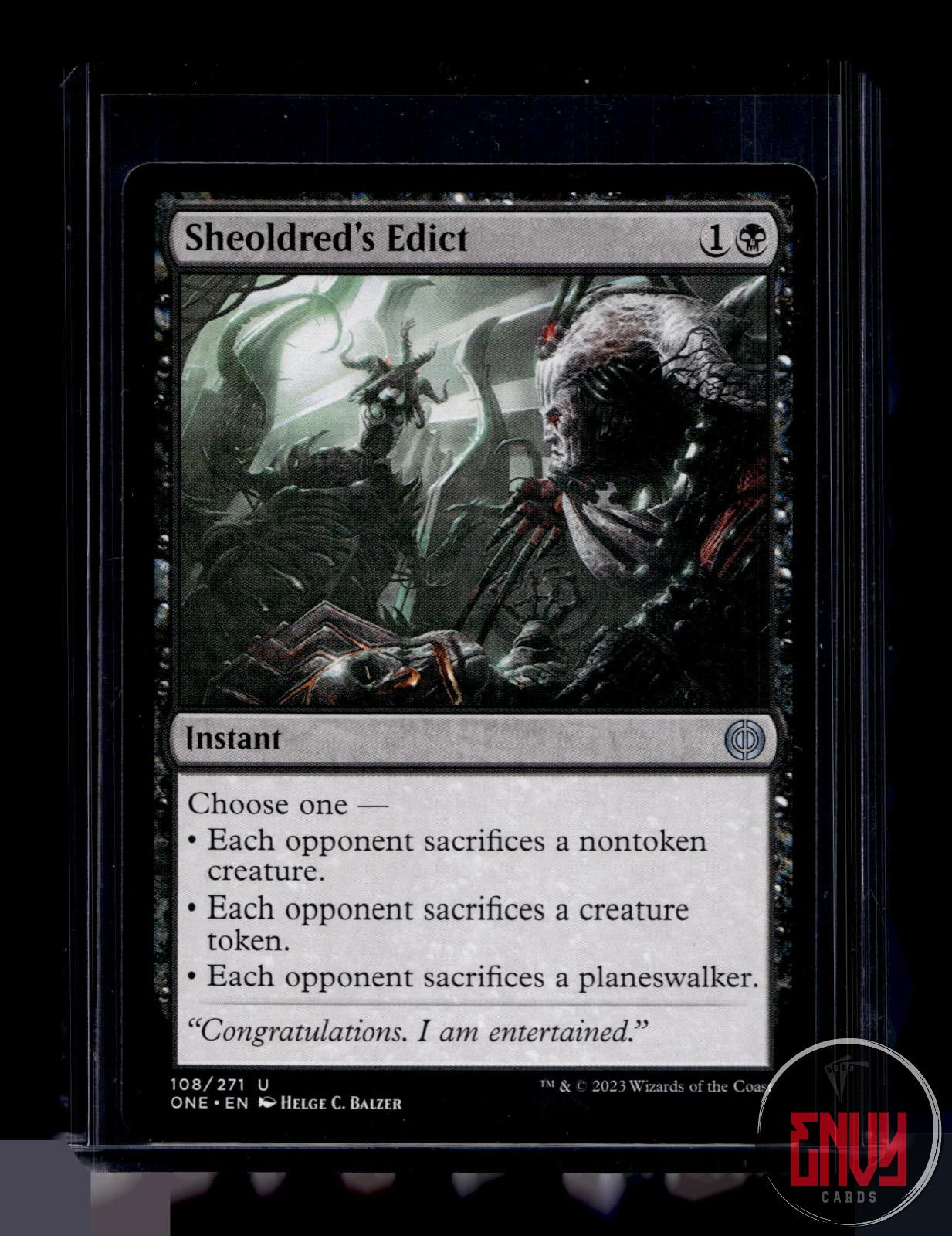Sheoldred's Edict NM 108 Uncommon Phyrexia: All Will Be One Magic: The Gathering