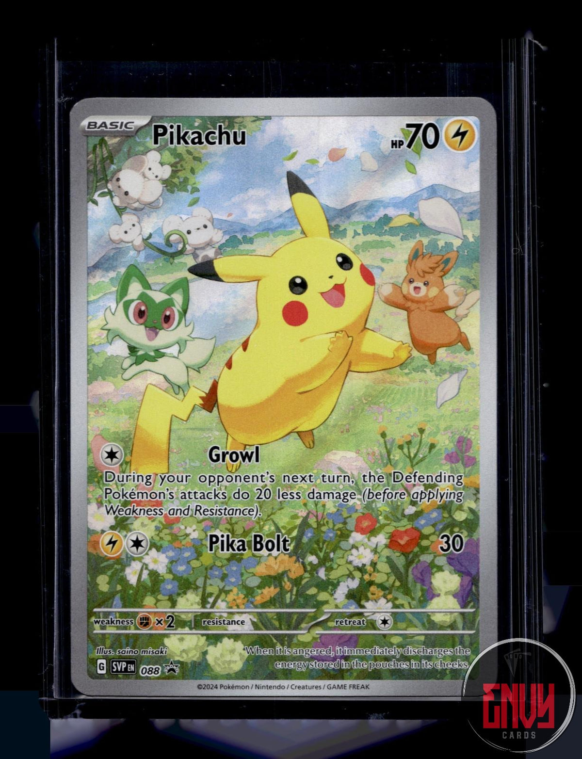 Pikachu Near Mint 088 Promo Scarlet & Violet Promo Pokemon Holo