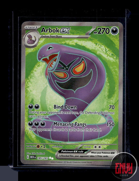 Arbok ex Near Mint 185/165 Ultra Rare 151 Pokemon