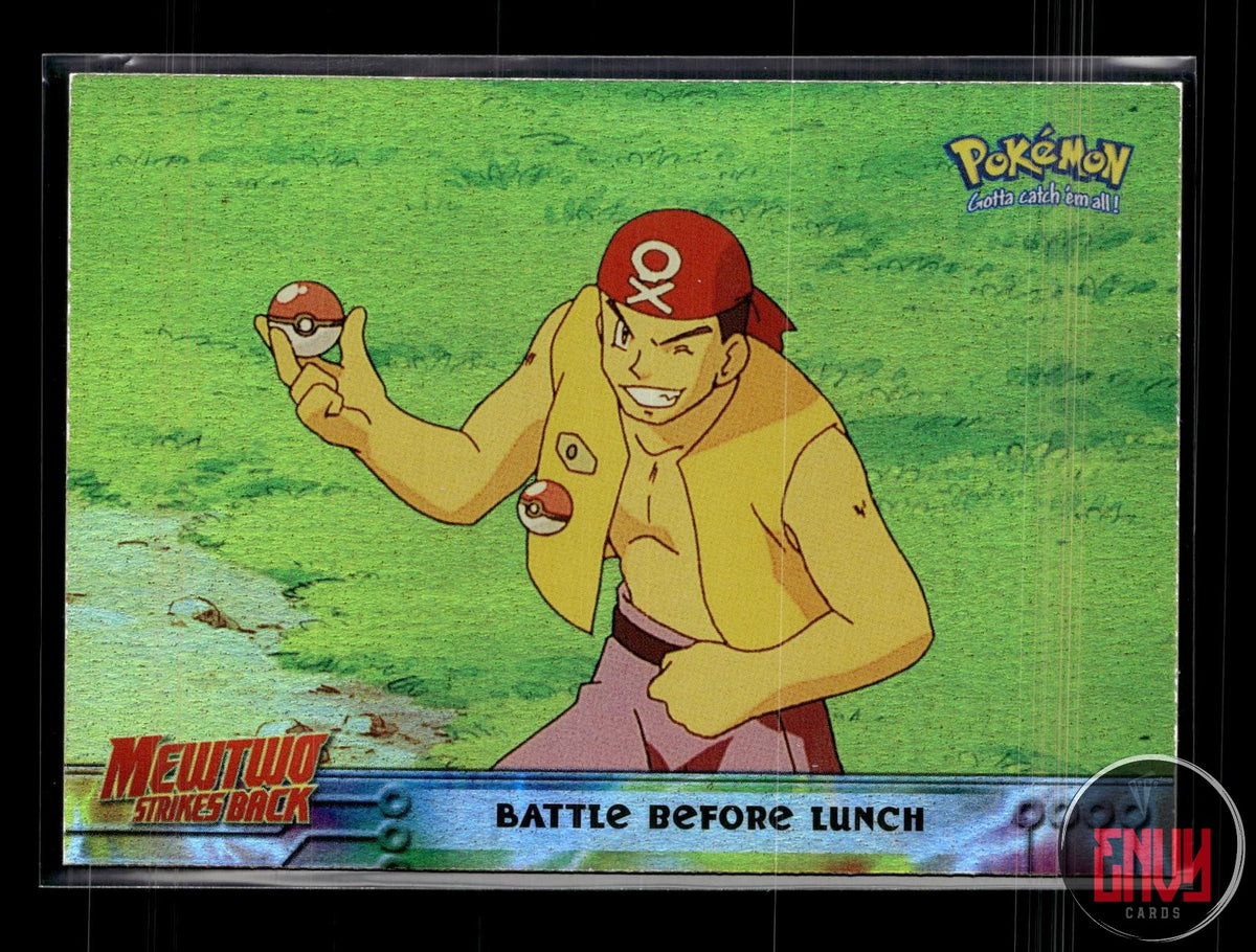 Battle Before Lunch LP #10 Topps The First Movie Trading Cards Pokemon FOIL