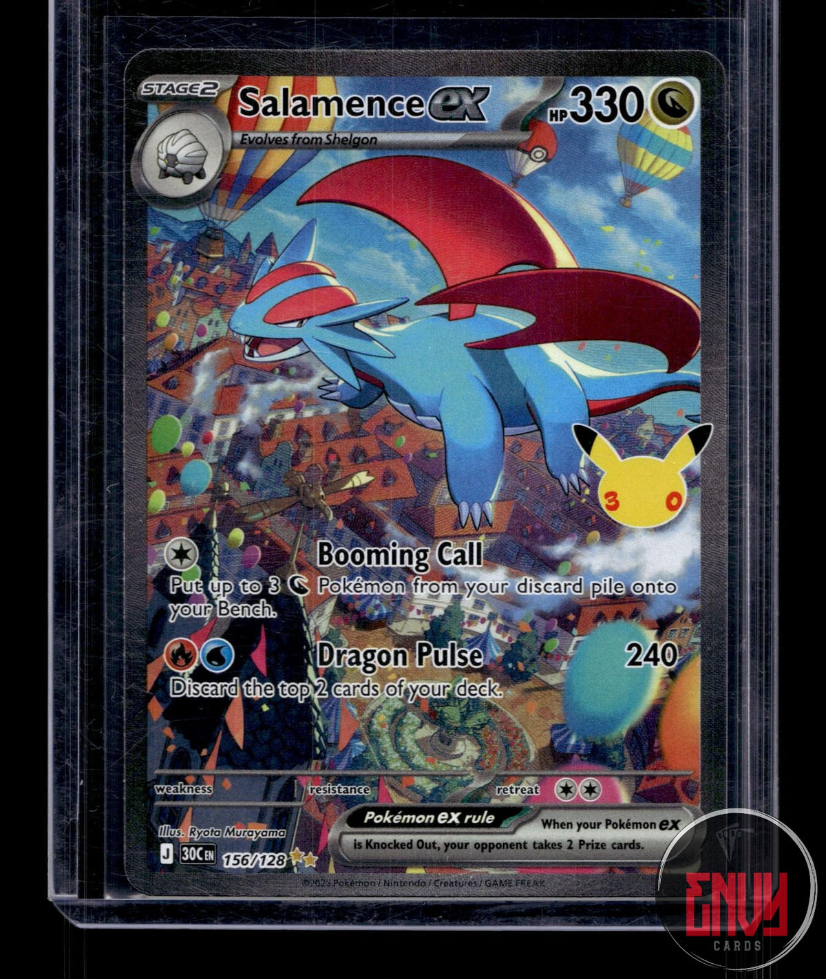 Salamence ex NM 156/128 SIR ME: 30th Celebration Pokemon Holo
