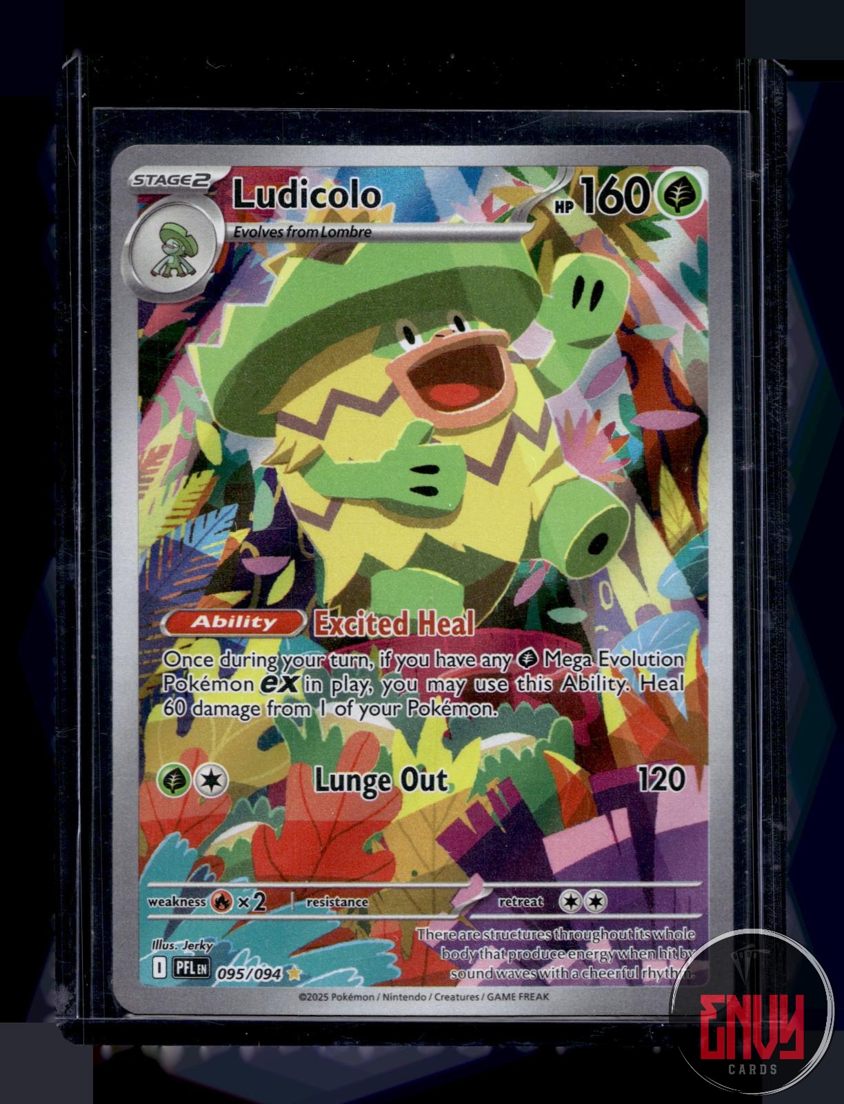 Ludicolo Near Mint 095/094 Illustration Rare Phantasmal Flames Pokemon