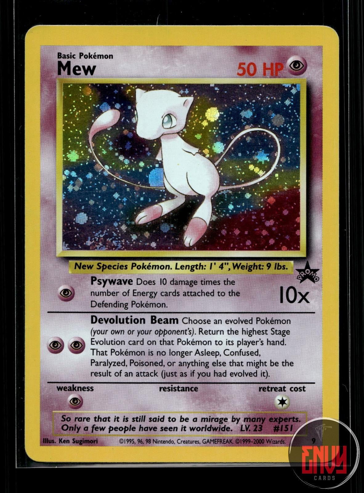 Mew MP 9 P Wizards Black Star Promos Pokemon Holo
