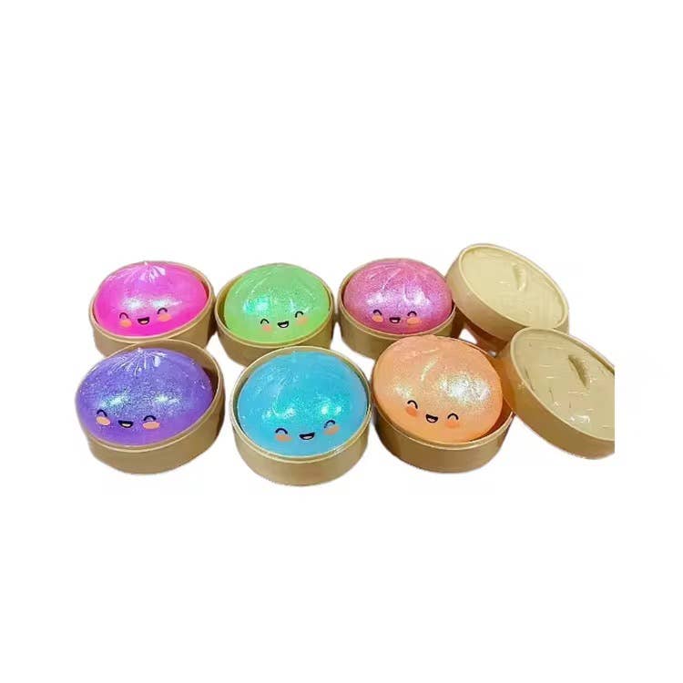 Glitter Squishy Bun Mystery Blind Pack –Assorted Stress Toys