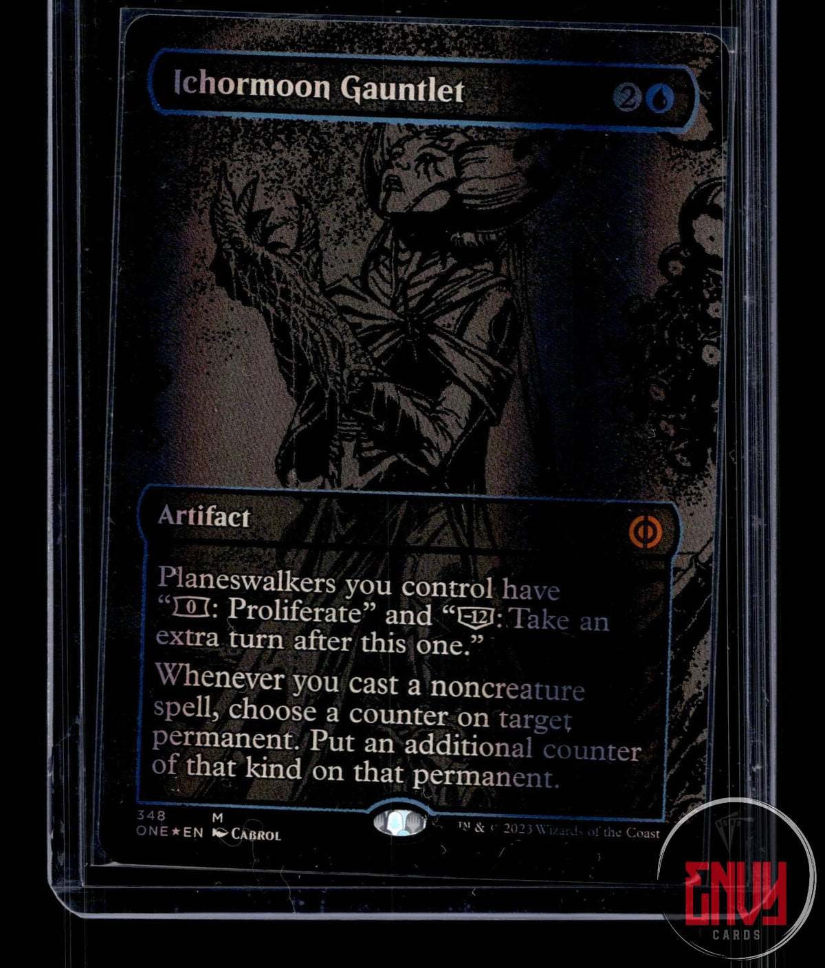 Ichormoon Gauntlet (Oil Slick Raised Foil) NM 348 Phyrexia: All Will Be One