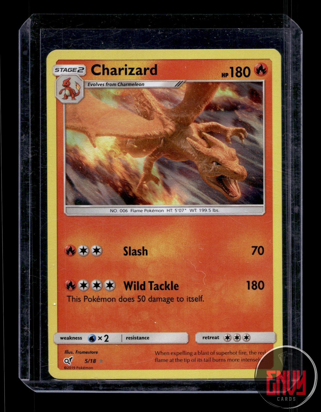 Charizard Lightly Played 5/18 Ultra Rare Detective Pikachu Pokemon Holo